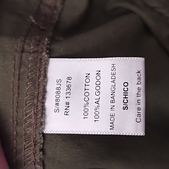 Love Tree Army green lightweight hooded  jacket with pockets - Picture 7 of 8